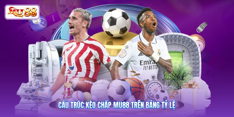 Cấu trúc kèo chấp MU88 trên bảng tỷ lệ
